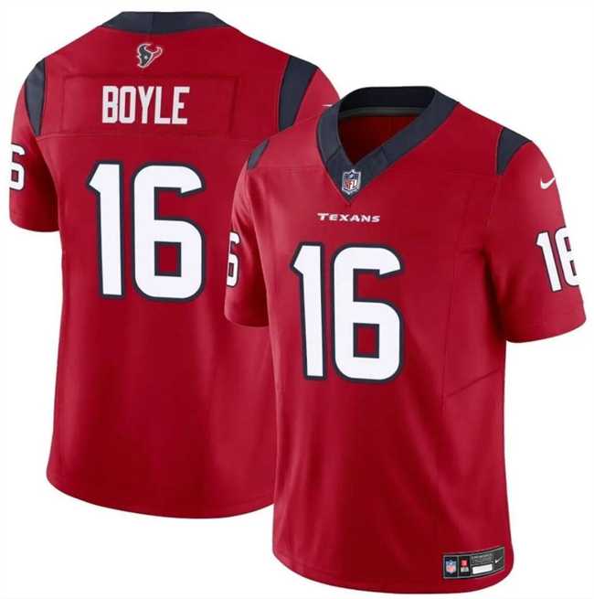 Men & Women & Youth Houston Texans #16 Tim Boyle Red 2024 F.U.S.E Vapor Untouchable Stitched Jersey->houston texans->NFL Jersey